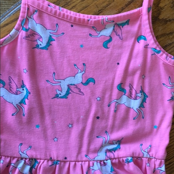 🦄Carter’s Neon Unicorn print Tank Dress - Picture 7 of 11